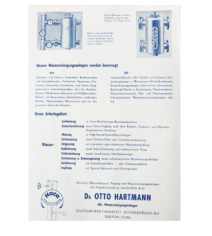 Documents on the founding of Dr. Otto Hartmann Chemiefabrik