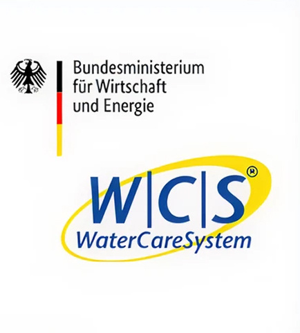 Logo WaterCareSystems W|C|S® funded by the Federal Ministry for Economic Affairs and Energy